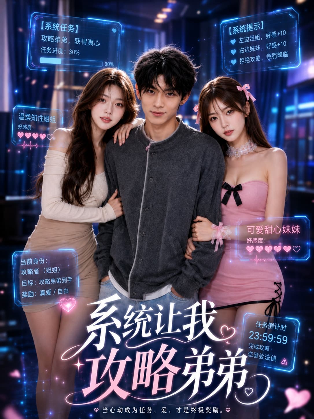 AI成人短剧：系统让我攻略弟弟