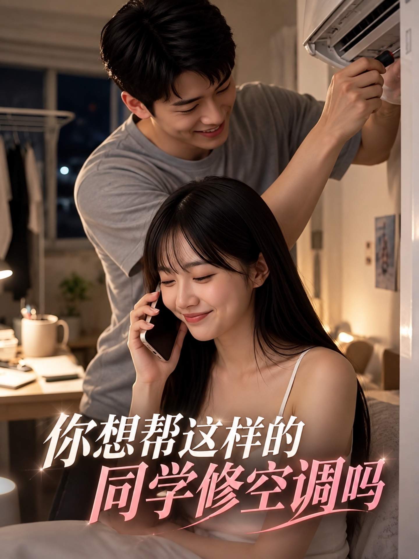 AI成人短剧：你想帮这样的同学修空调吗