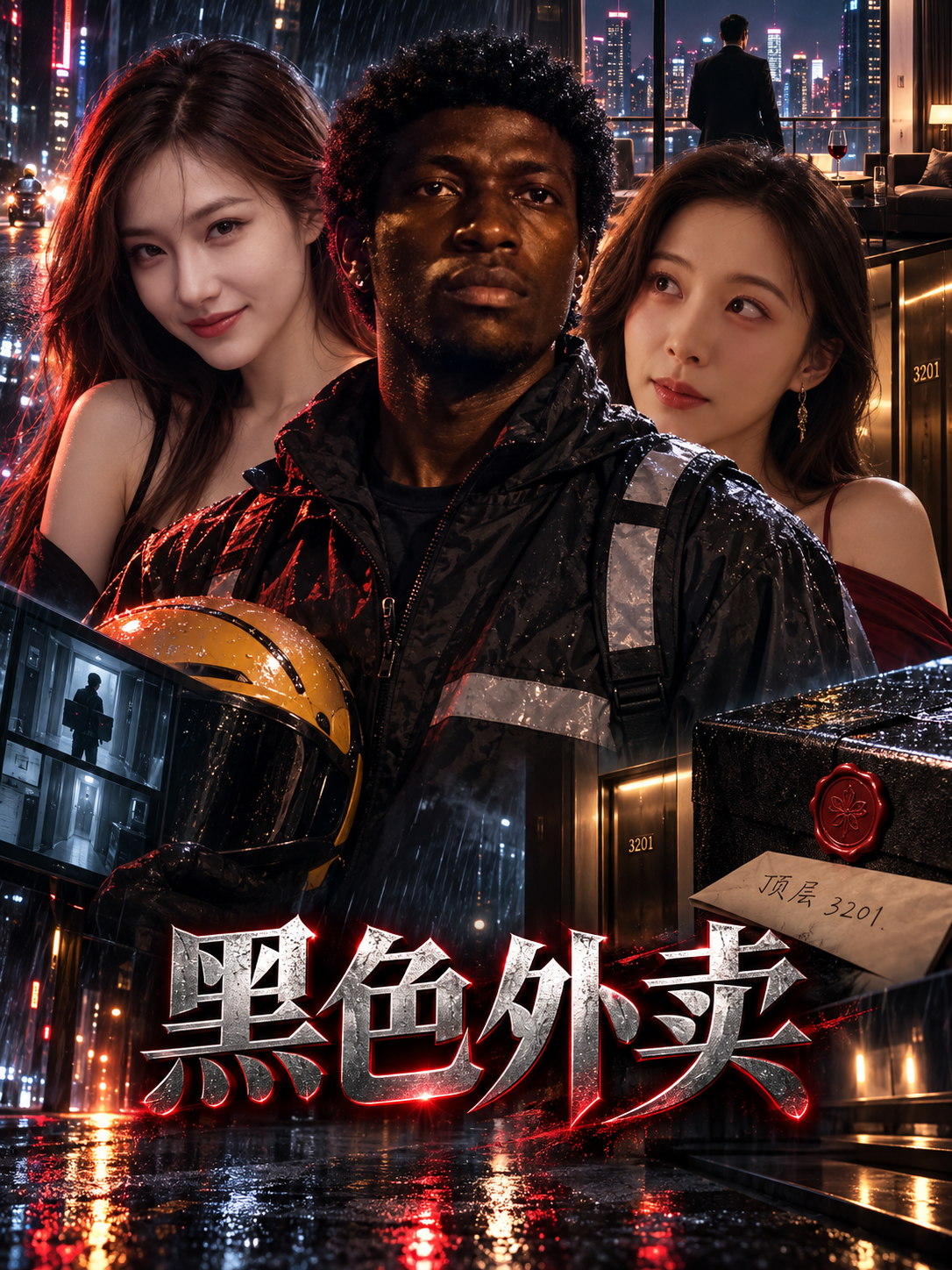 AI成人短剧：黑色外卖
