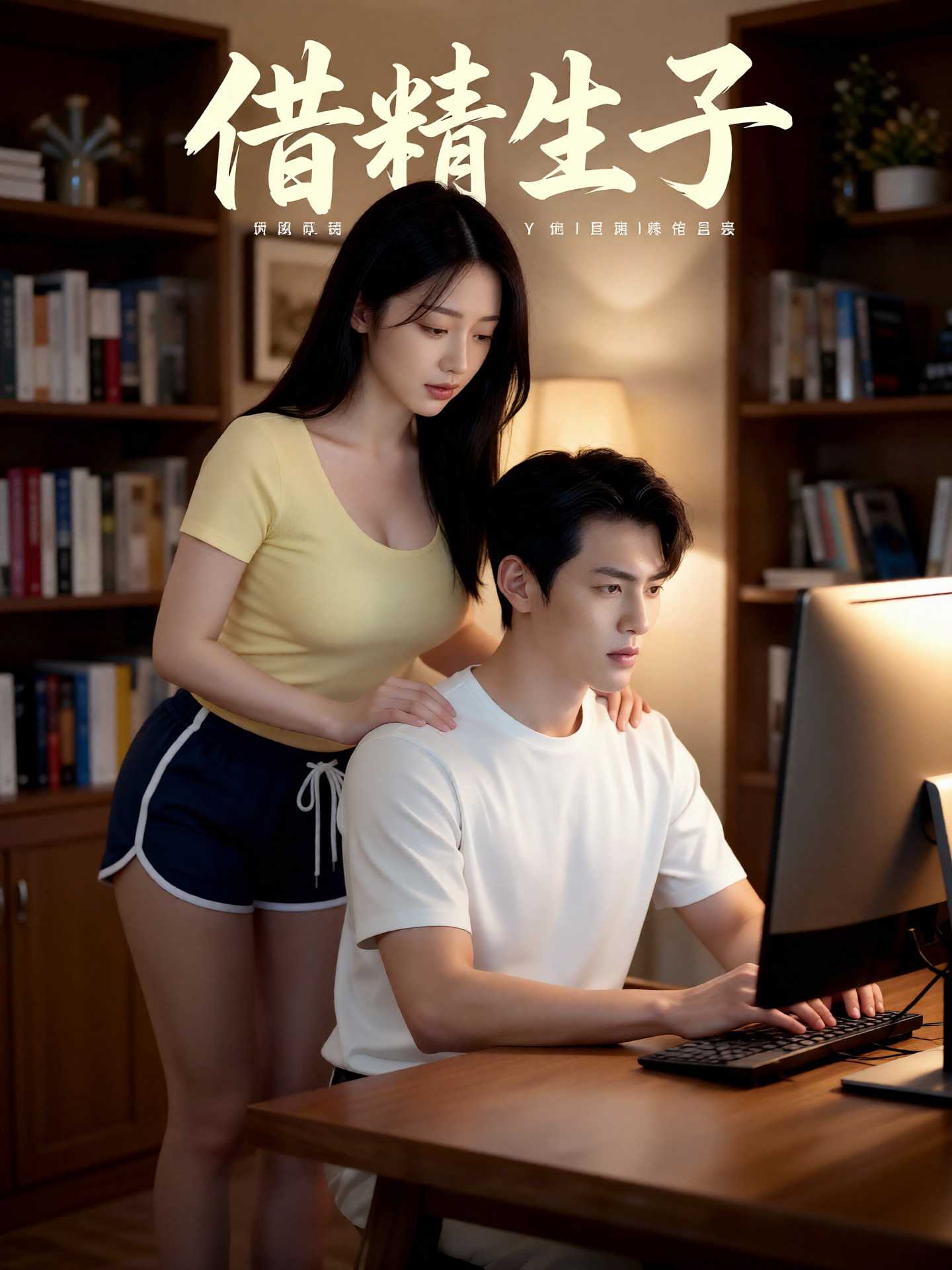 AI成人短剧：借精生子