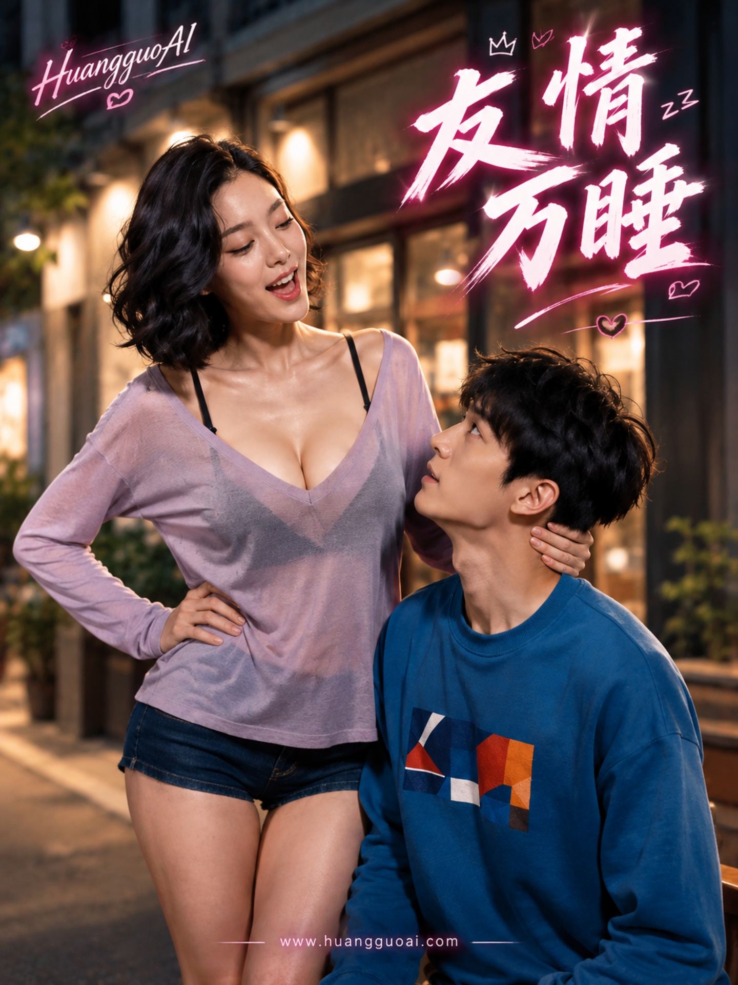 AI成人短剧：友情万睡