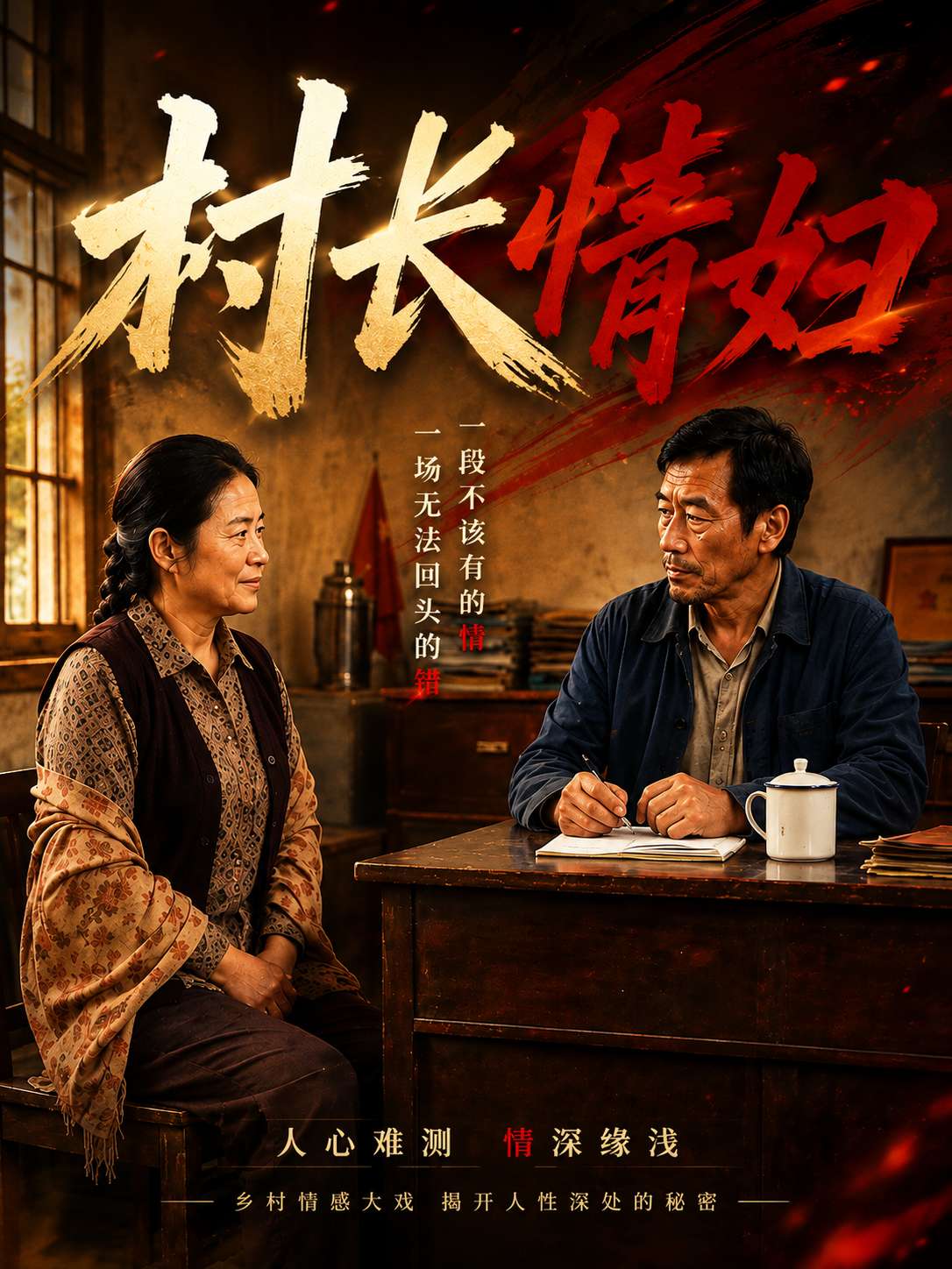 AI成人短剧：村长情妇