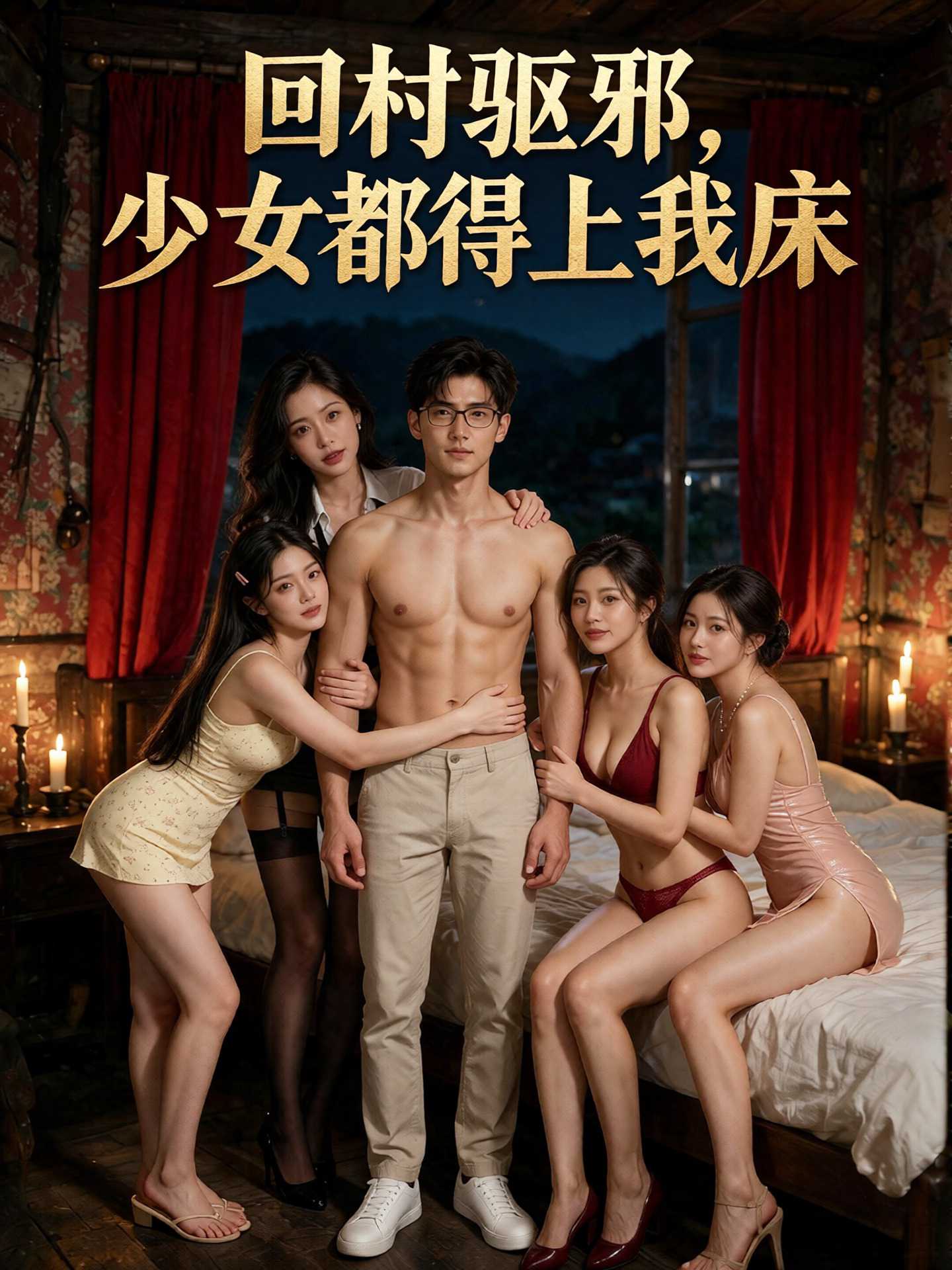 AI成人短剧：回村驱邪 少女都得上我床