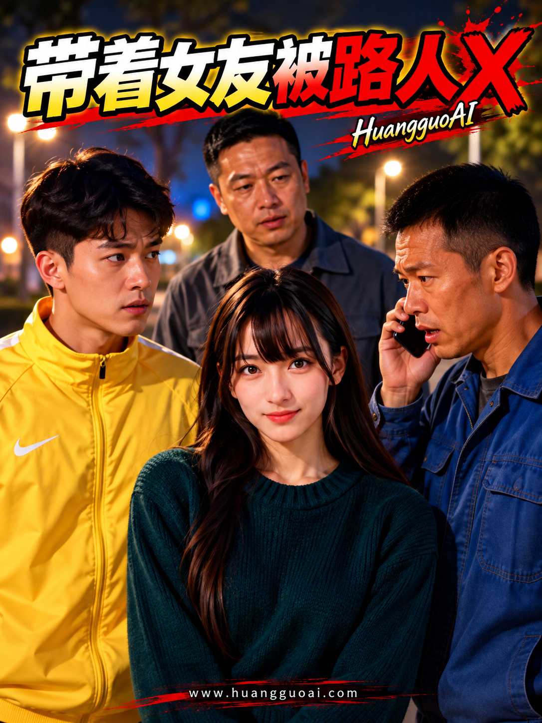 AI成人短剧：带着女友被路人X