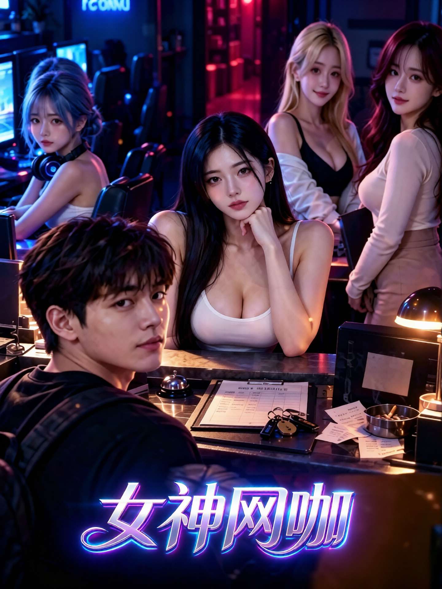 AI成人短剧：女神网咖
