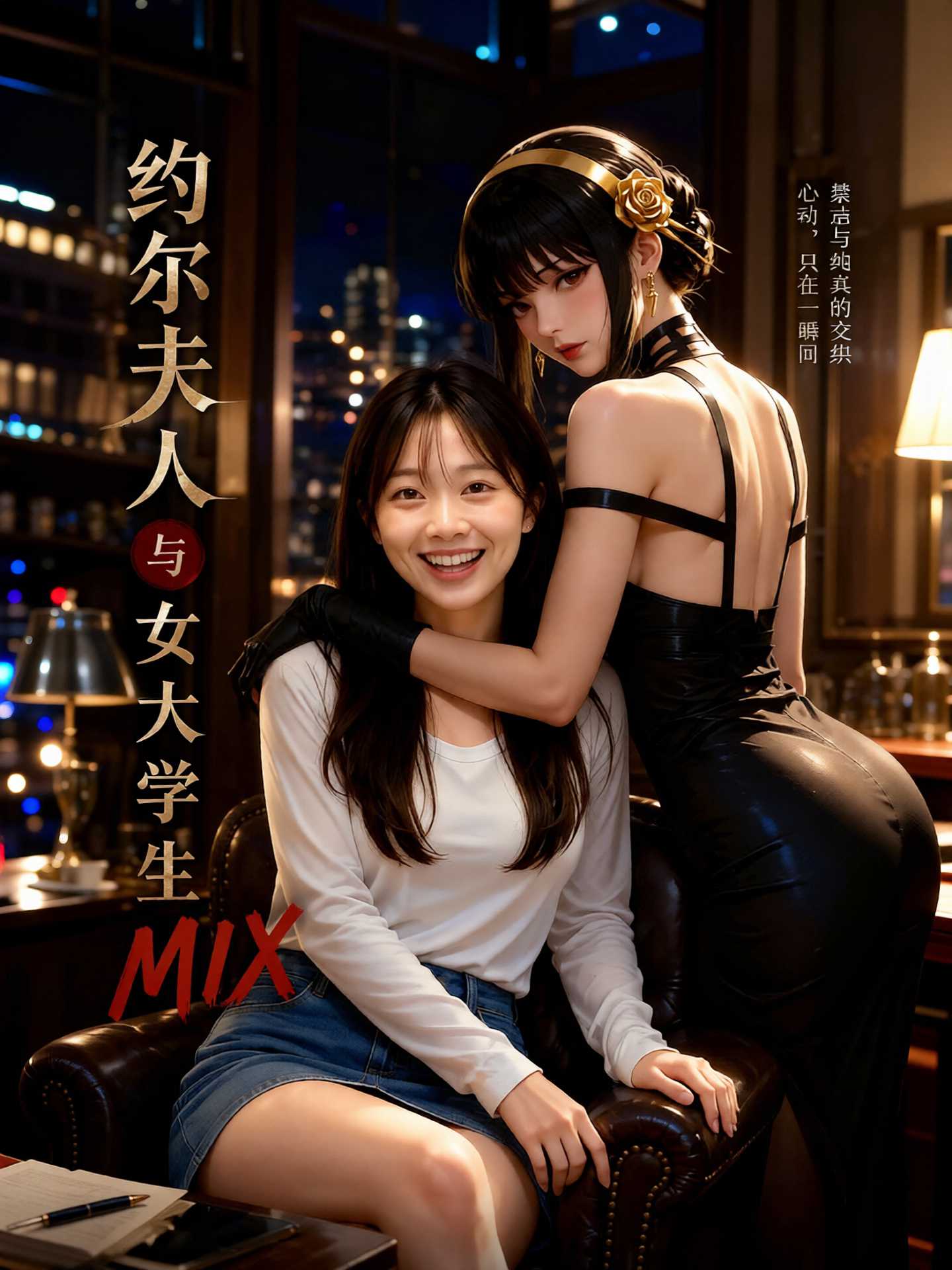 AI视频：约尔夫人与女大学生 MIX