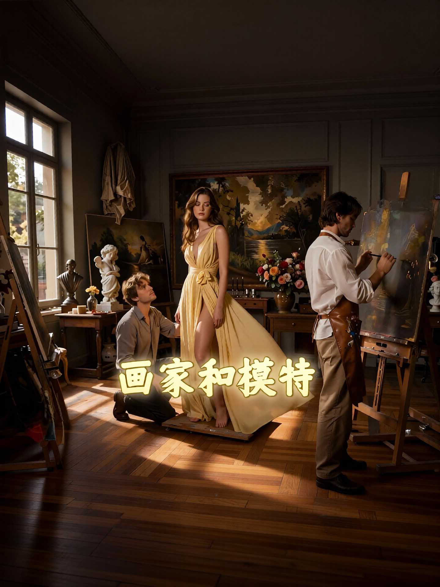 AI视频：画家和模特