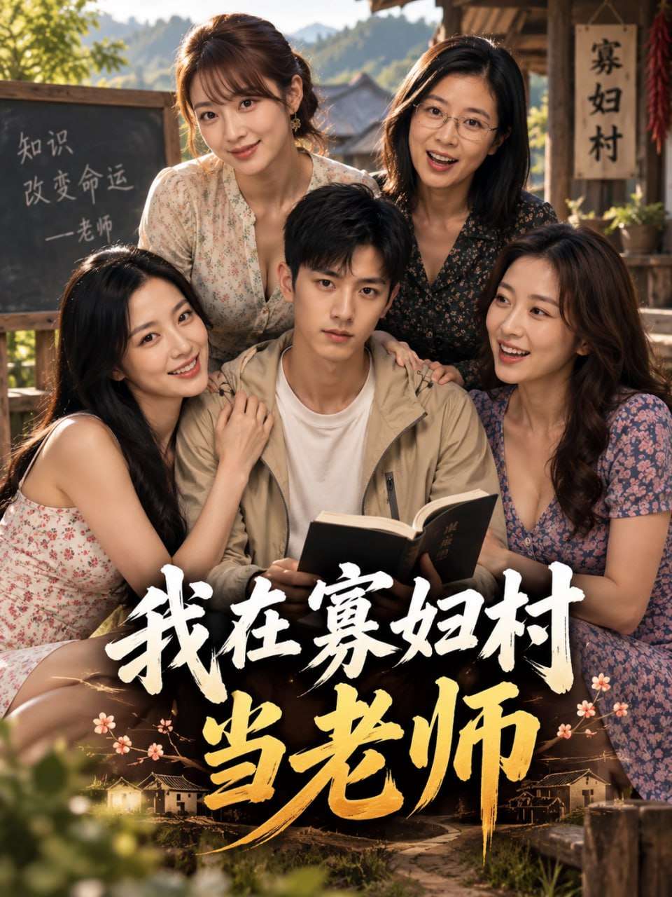 AI成人短剧：我在寡妇村当老师