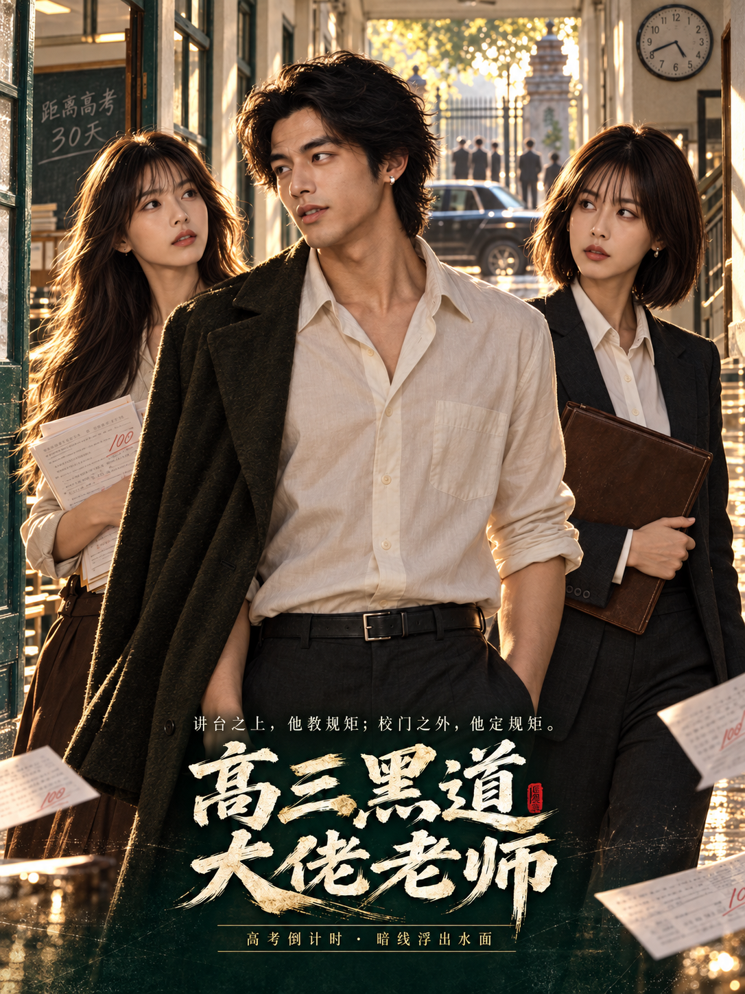AI视频：高三黑道大佬师