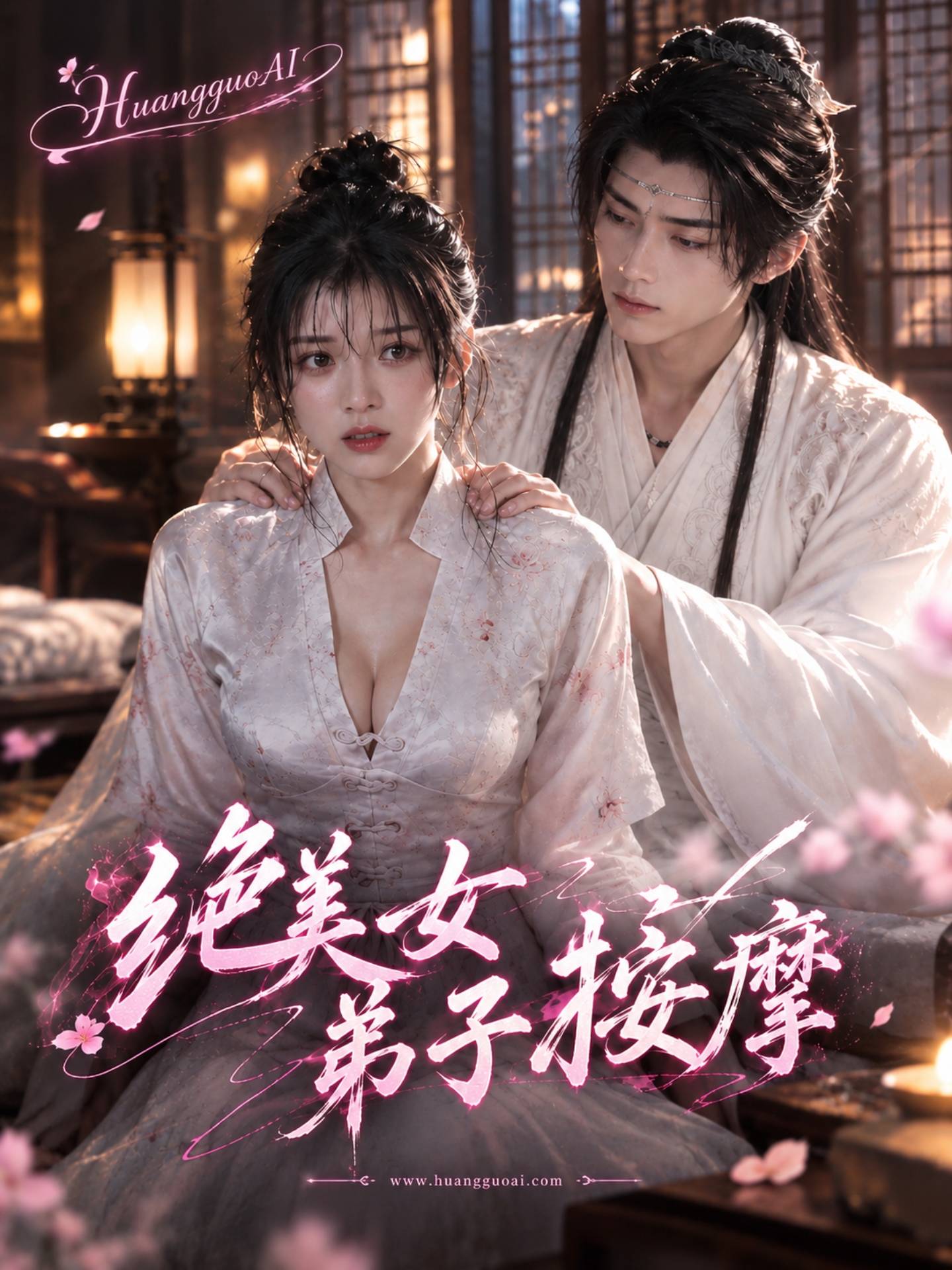 AI视频：给美女弟子按摩