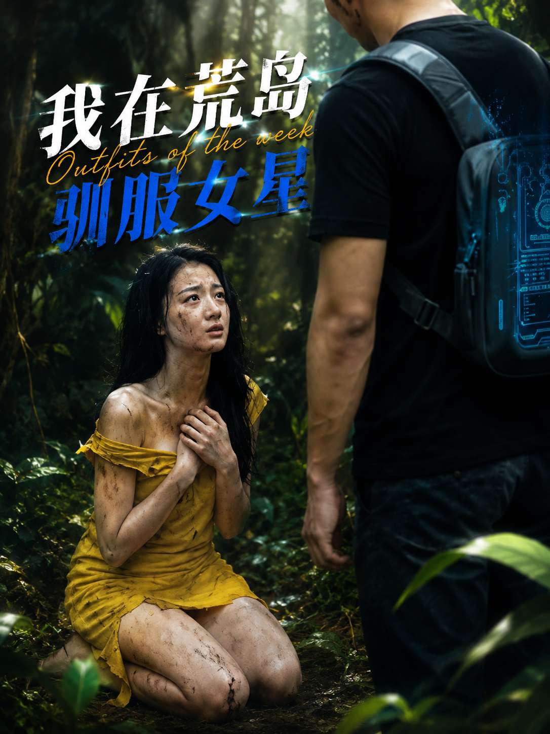 AI成人短剧：我在荒岛驯服女星