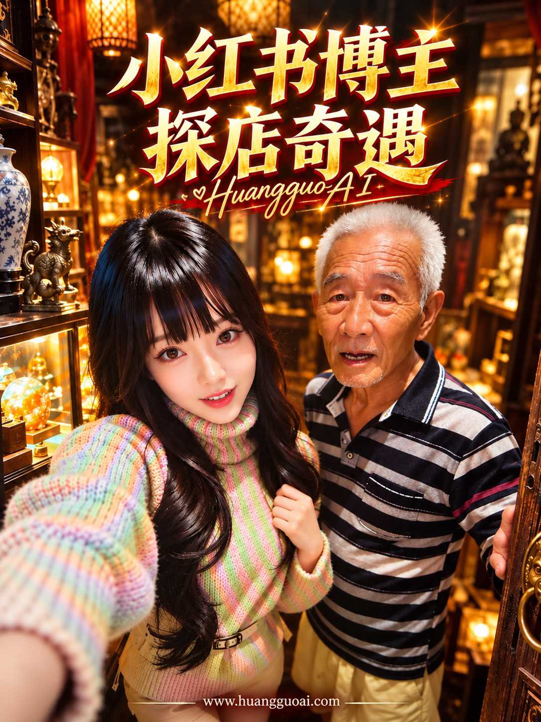 AI成人短剧：小红书博主探店奇遇记