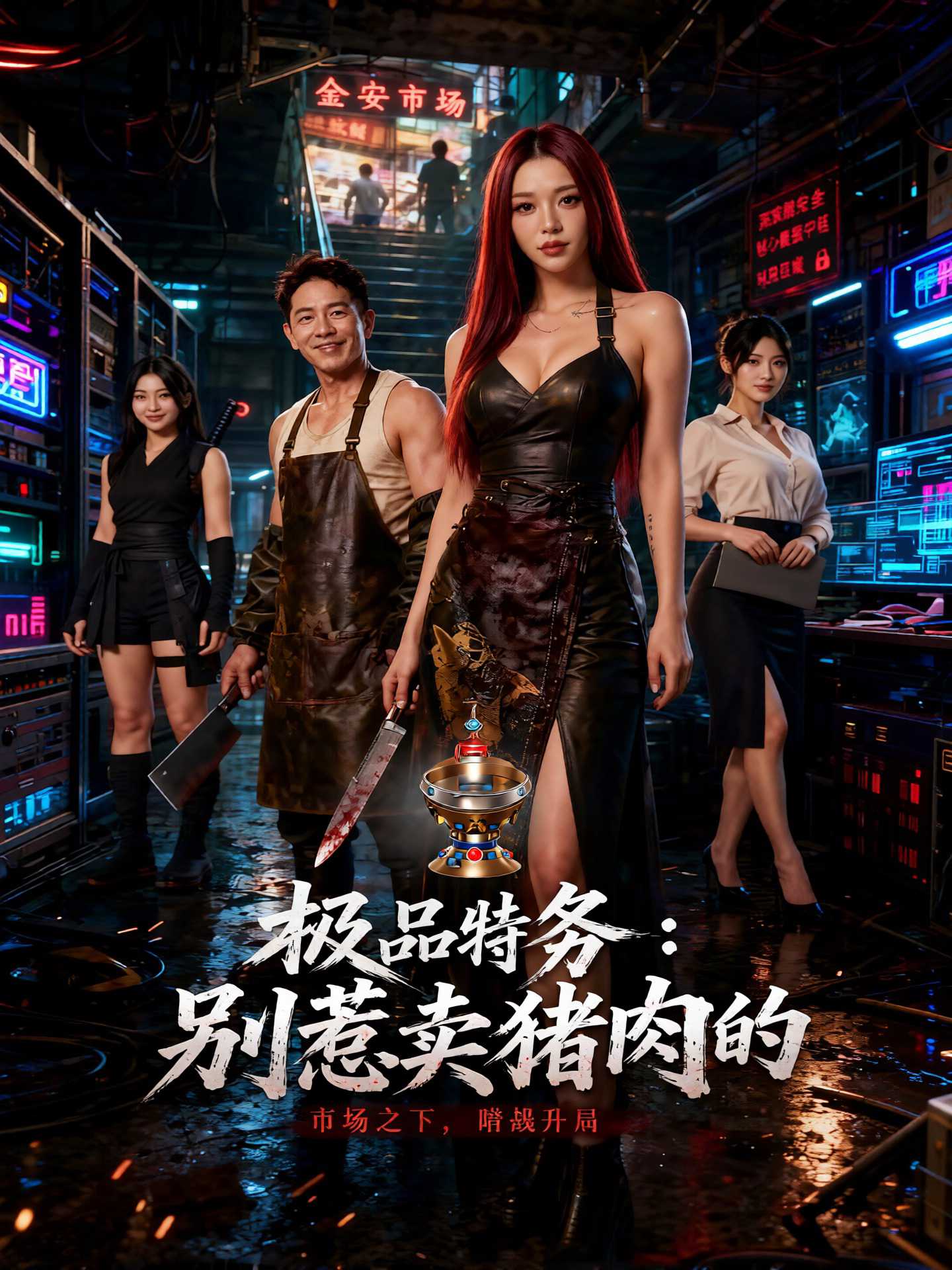 AI成人短剧：极品特务·别惹卖猪肉的