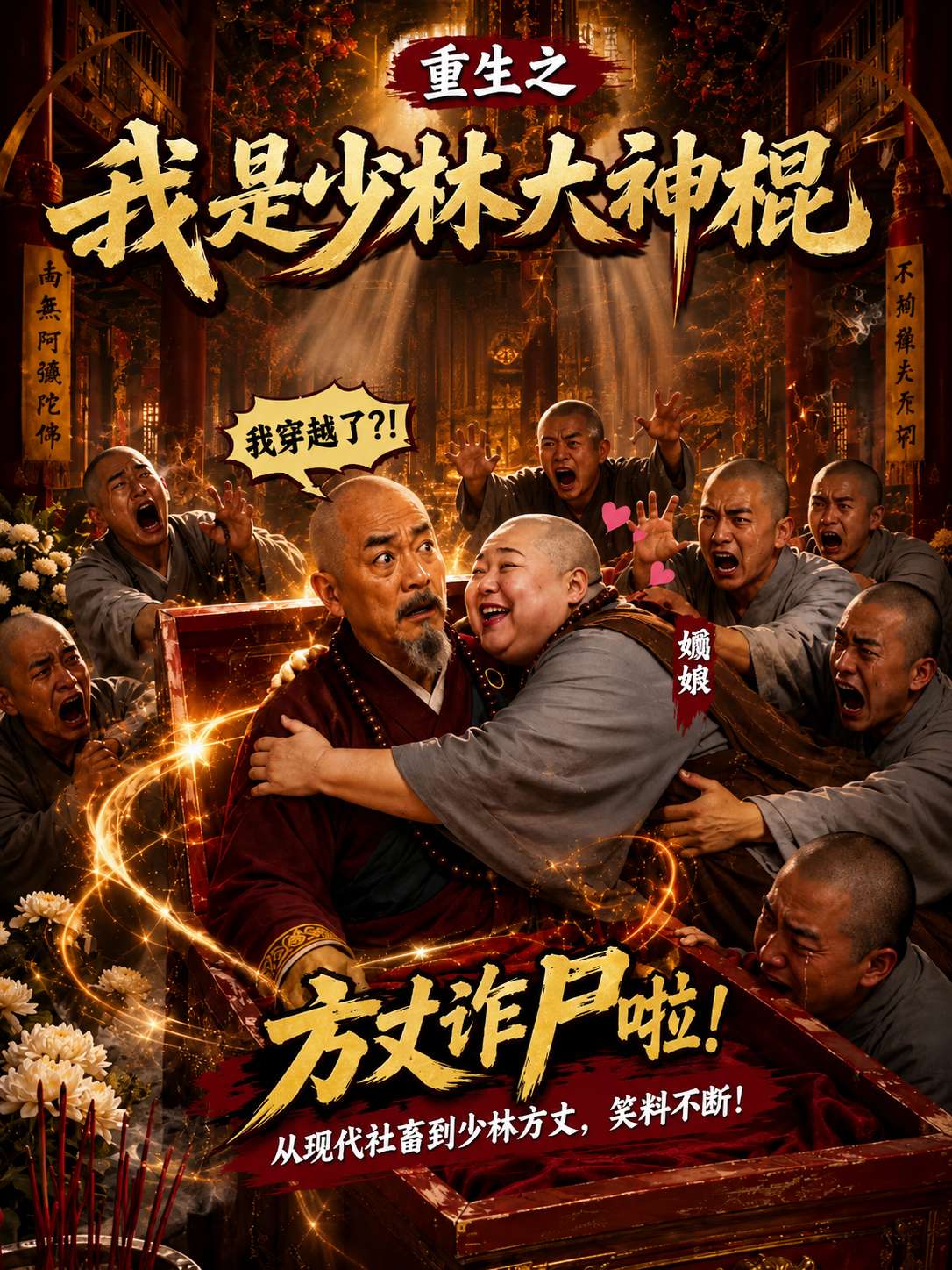 AI成人短剧：重生之我是少林大神棍