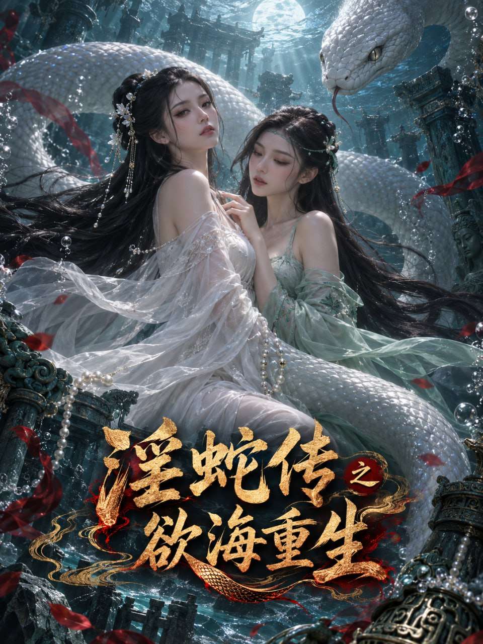 AI成人短剧：淫蛇传之欲海重生