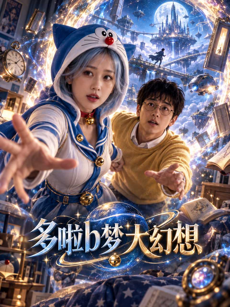 AI视频：多啦b梦大幻想